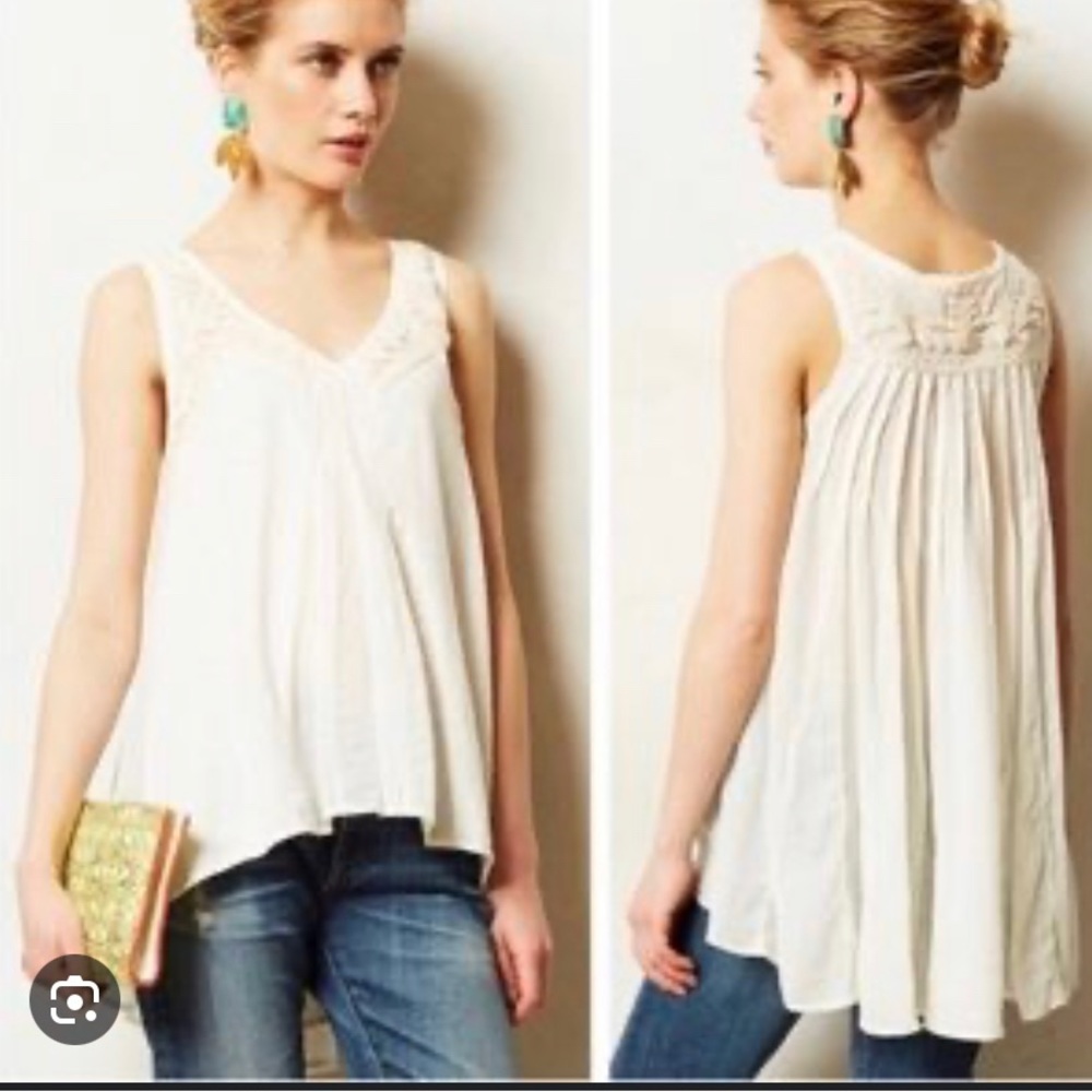 Anthropologie Tonila crochet top